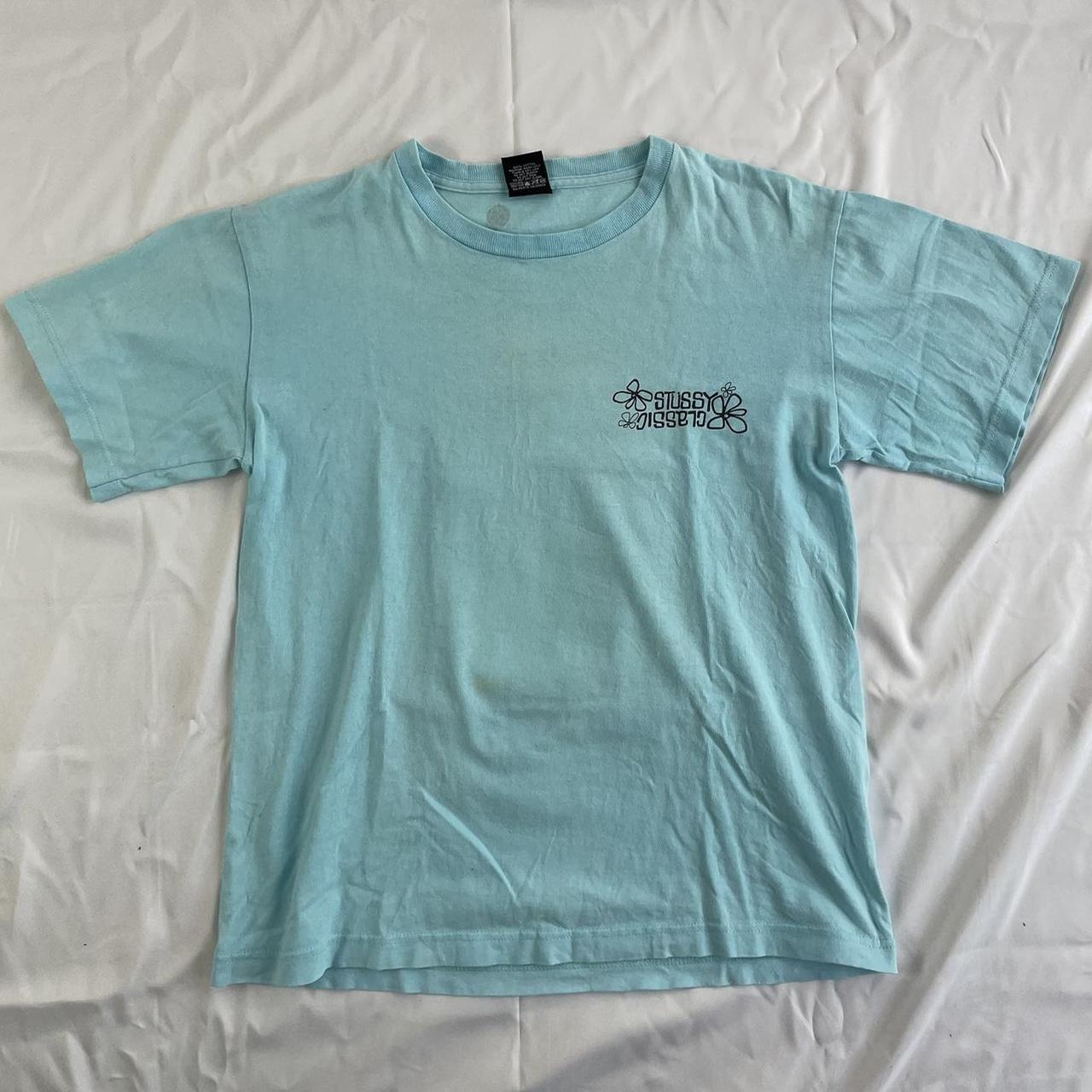 Vintage Authentic Stüssy Hawaii Light Blue T shirt – Solo Threads